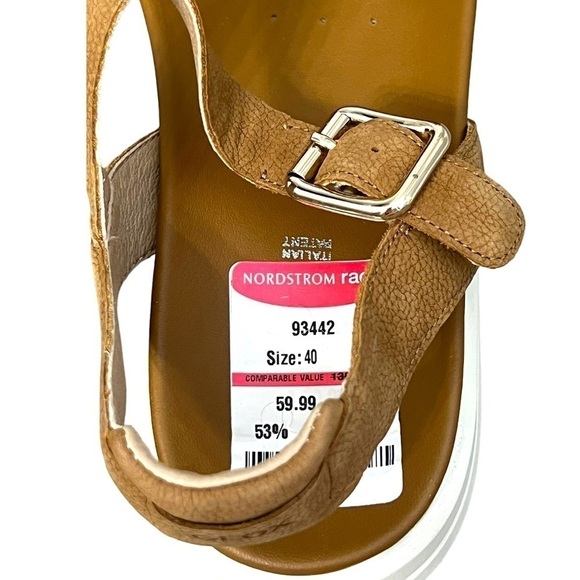 Geox Camel Color Natural Leather Sandals With Straps - Size 40 - Picture 6 of 13